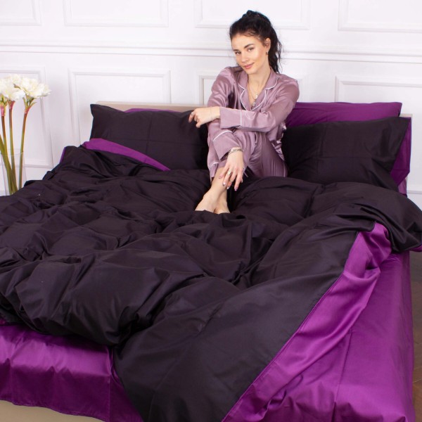 Фото - Комплект постільної білизни MirSon Сатин 0848 + 0846 Isabella King Size 220x240 см (2200002033473)